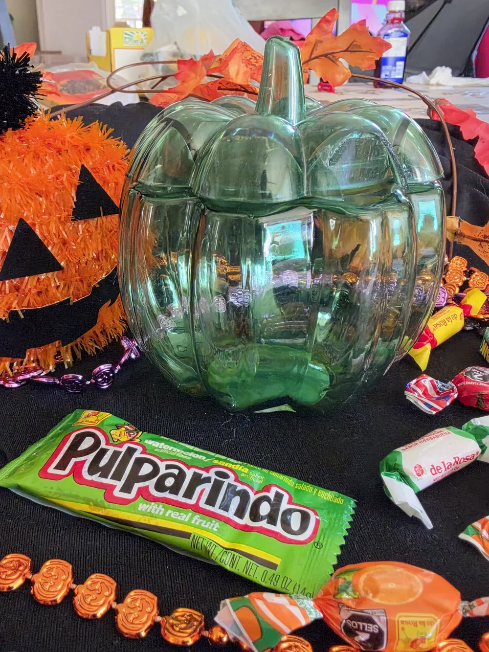Clear plasticPumpkin Candy Jar - Home Party Supplies